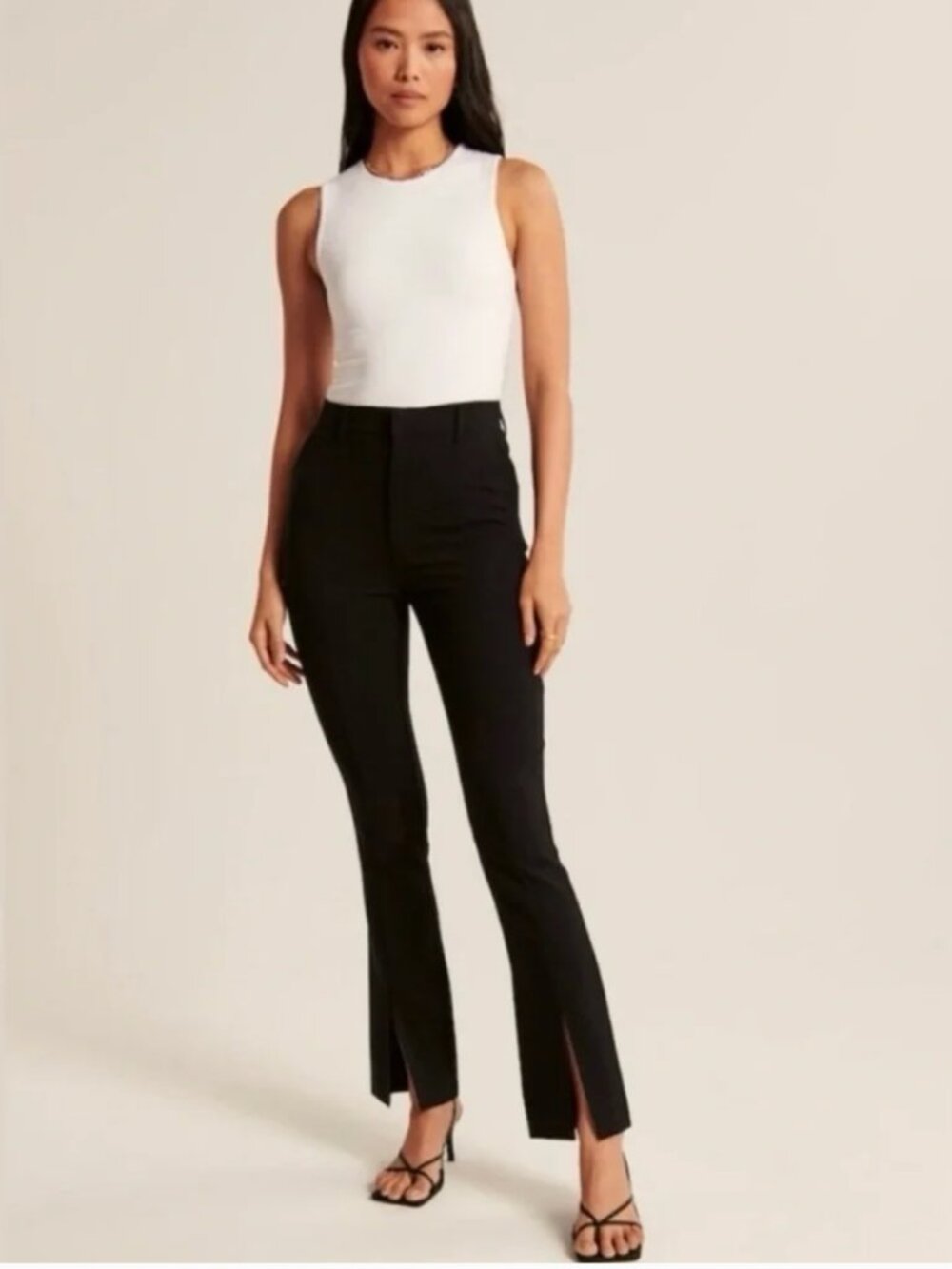 NWT Abercrombie & Fitch, Women’s Split-Hem Tailored Straight Pants